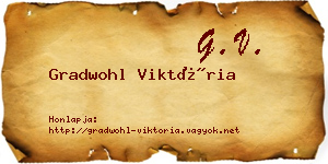 Gradwohl Viktória névjegykártya